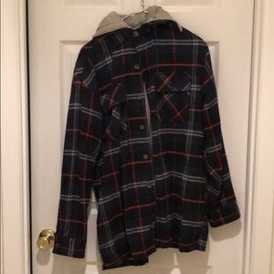 Flannel hoodie